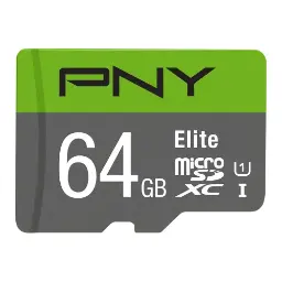 PNY Elite 64GB Class-10 Micro SD Memory Card