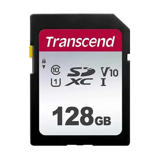 [06203] Transcend SDXC/SDHC 300S 128GB UHS-I U1 SD Card #TS128GSDC300S