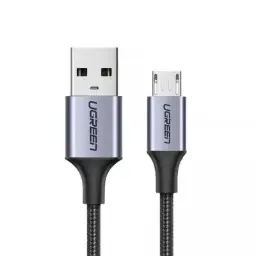 UGREEN US290 (60148) USB 2.0 A to Micro USB Cable Nickel Plating Aluminum Braid 2m (Black)