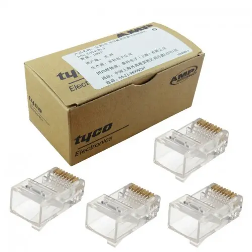 [0005930] AMP Cat-6 Connector of Full Box (100 Unit Per Box)