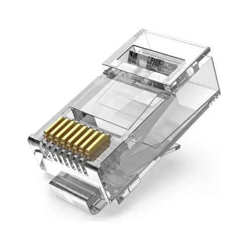 [07187] VENTION IDGR0-50 Cat6A RJ45 Transparent Connector (50 Pcs)