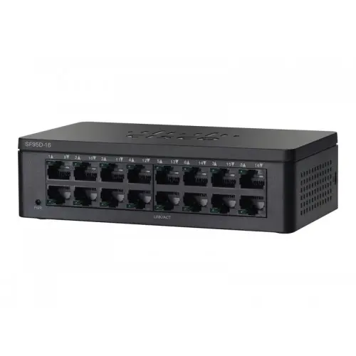 [01383] Cisco SF95D-16 16-Port 10/100 Desktop Switch