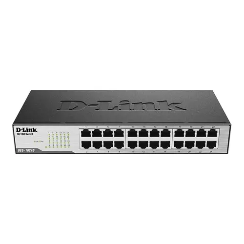 [01515] D-Link DES-1024D 24-Ports 10/100 Fast Ethernet Unmanaged Rack Mount Switch