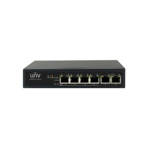 UNV NSW2010-6T-POE-IN 4-PORT 10/100 POE SWITCH WITH ETHERNET UPLINK PORT