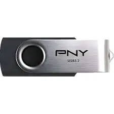 [04893] PNY Turbo Attache R 64GB USB 3.2 360° Metal Flash Drive