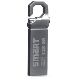 SMART Lock Head 128GB Metal Body USB 3.2 Silver Flash Drive