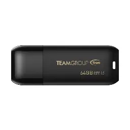 TEAM C175 64GB USB 3.2 Black Pen Drive #TC175364GB01