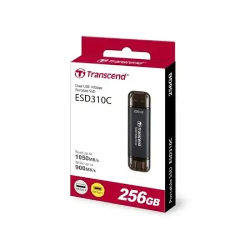 [00272]  Transcend 256GB ESD310C Type C Portable SSD (Black)