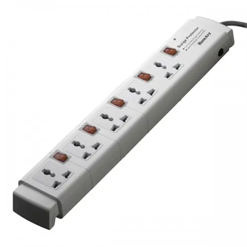 [0006432] Huntkey PZC504 FivePorts 3 Line Surge Protection Power Strip
