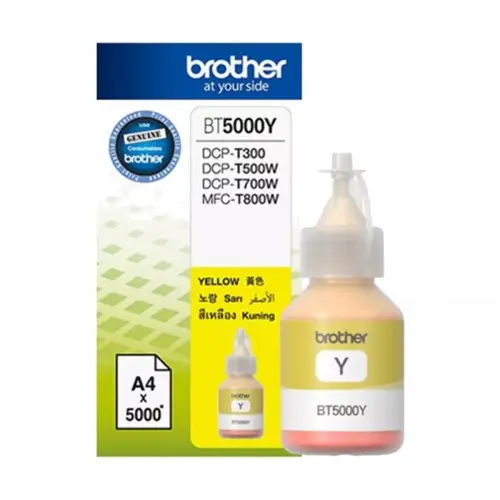 [0006653] Brother BT5000Y Yellow Ink Bottle