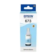 EPSON 673 LIGHT CYAN ORIGINAL INK BOTTLE