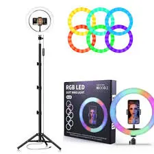 [0006729] 12 INCH (MJ33) RGB LED SOFT RING LIGHT WITH TRIPOD STAND