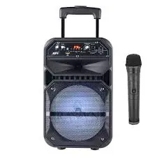 [0006958] TROLLEY SPEAKER VIKER VK-803BT USB/SD INPUT,BT,W,MIC REMOTE 
