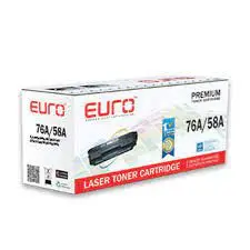 EURO 76A/58A (NO CHIP) LASER PRINTER TONER BLACK 