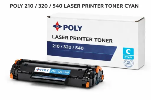 [0006922] POLY 210/320/540 LASER PRINTER TONER CYAN 