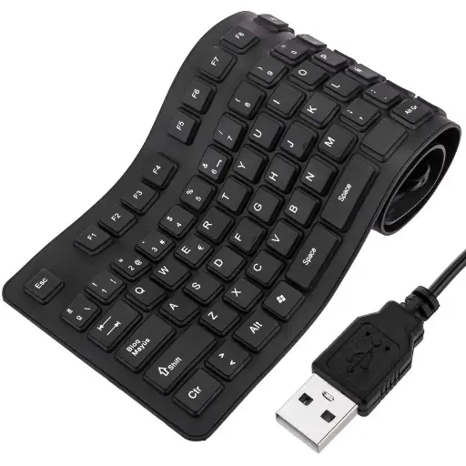 [02511] Flexible Keyboard 109 USB black keys