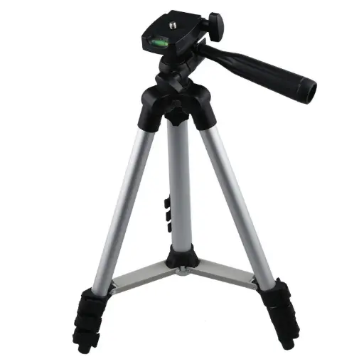 [06224] Tripod 3110A Camera And Mobile Stand -Silver And Black 