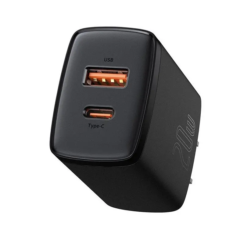 Baseus CCXJ-01 Compact Super Quick Charger Dual Port U+C 20W CN