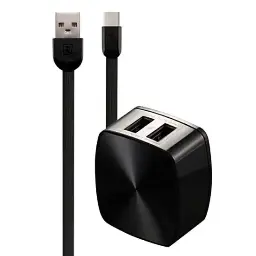 Remax RP-U215 2.4A Flinc Charger with Type-C Data Cable 2USB
