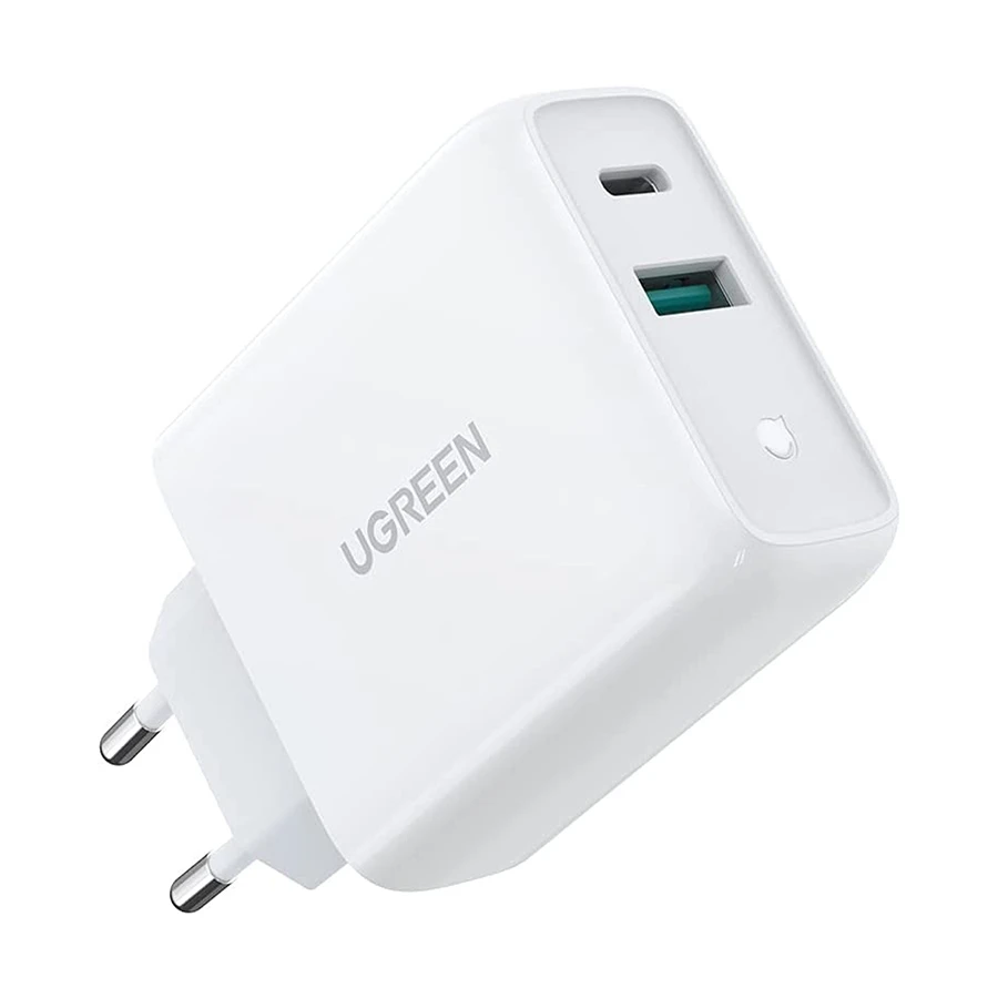 UGREEN CD170 (60468) 38W PD USB & USB-C White Fast Charger / Charging Adapter #60468