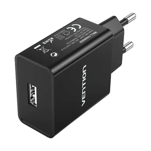 [07243] VENTION WML-CH07-EU-B 12W USB Wall Charger