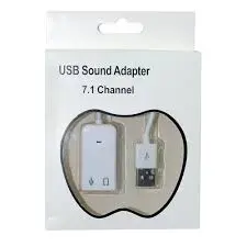 [0007201] USB SOUND CARD 7.1 WITH CABLE (LIKE APPLE PACKET)