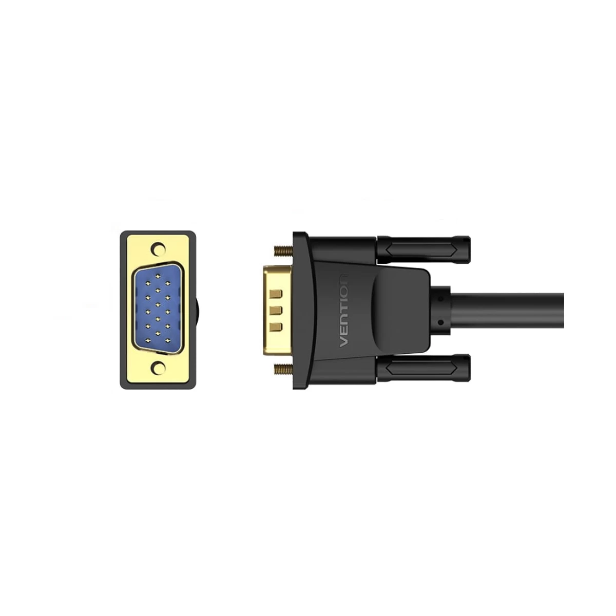 VENTION DAEBJ VGA Male to Male, 5 Meter, Black Cable # DAEBJ