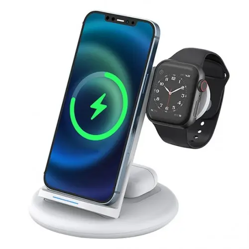 WiWU Power Air 3 In 1 18W Wireless Charger for iPhone, Apple Watch and Airpods 