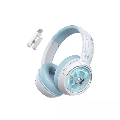 [04741] Onikuma GT802 Triple Mode Wireless Stereo RGB Gaming White Headphone