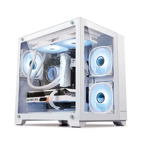 GAME VALLEY K20w (White) MID-TOWER TEMPERED GLASS GAMING CASING