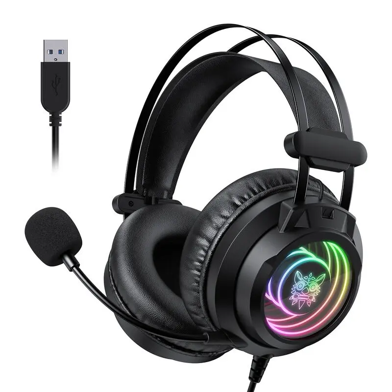Onikuma X80 Earphones Wired Gaming Headphone With MIC (Black)