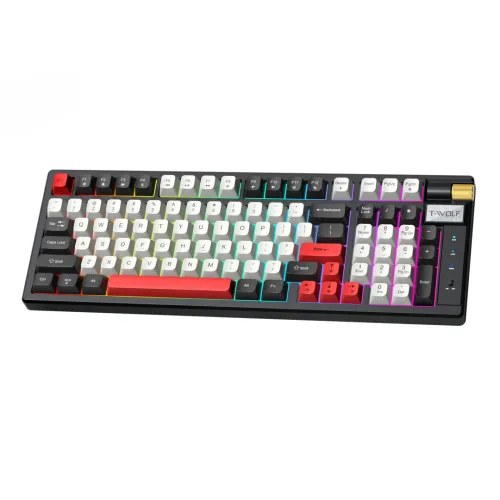 [0007365] T-Wolf T70 Tri Mode Hotswappble RGB Mechanical Gaming Keyboard