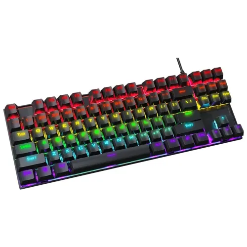 [0007532] T-WOLF T18 Blue Switch RGB Gaming Mechanical Keyboard