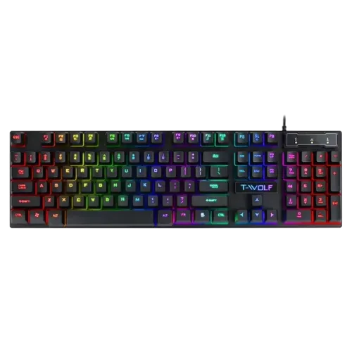 [05677] T-Wolf T20 Wired RGB Gaming Keyboard