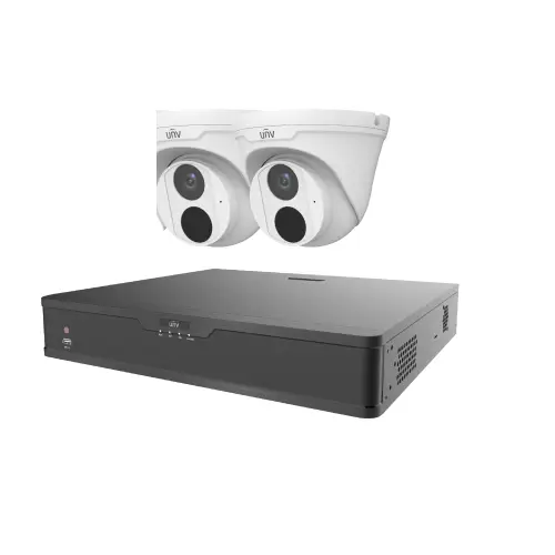 Uniview 4-Chanel XVR 2 Unit 2MP CC Camera Package Without Monitor