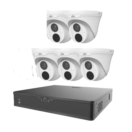 Uniview 8-Chanel XVR 5 Unit 4MP CC Camera Package Without Monitor