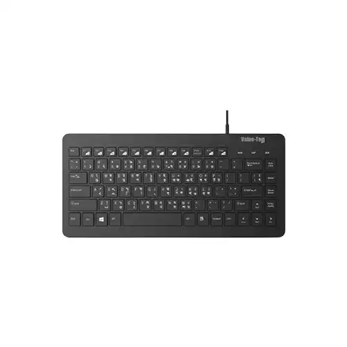 [0007476] Value Top KU410B 83 Key Wired Mini Black Keyboard with Bangla