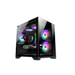 Wintech SKYVIEW X2 BK M-ATX Gaming Case with 3 ARGB Fan