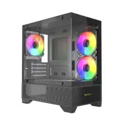 MaxGreen 350 Mid-Tower M-ATX Gaming Case With 3 ARGB Fan