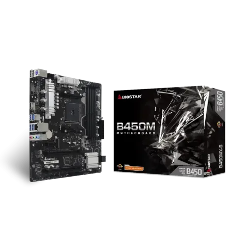 [07672] BIOSTAR B450MX-S DDR4 AMD AM4 Micro ATX Motherboard