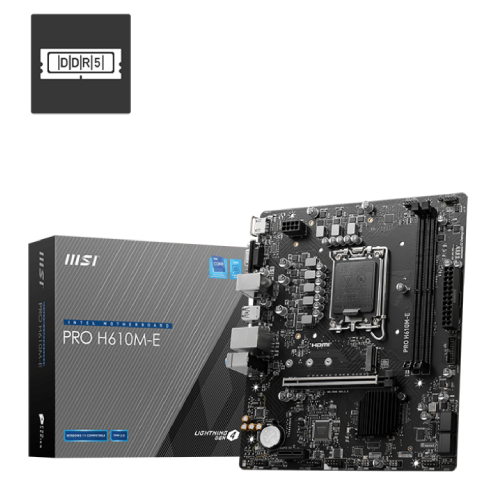 [0007667] MSI PRO H610M-E mATX Motherboard