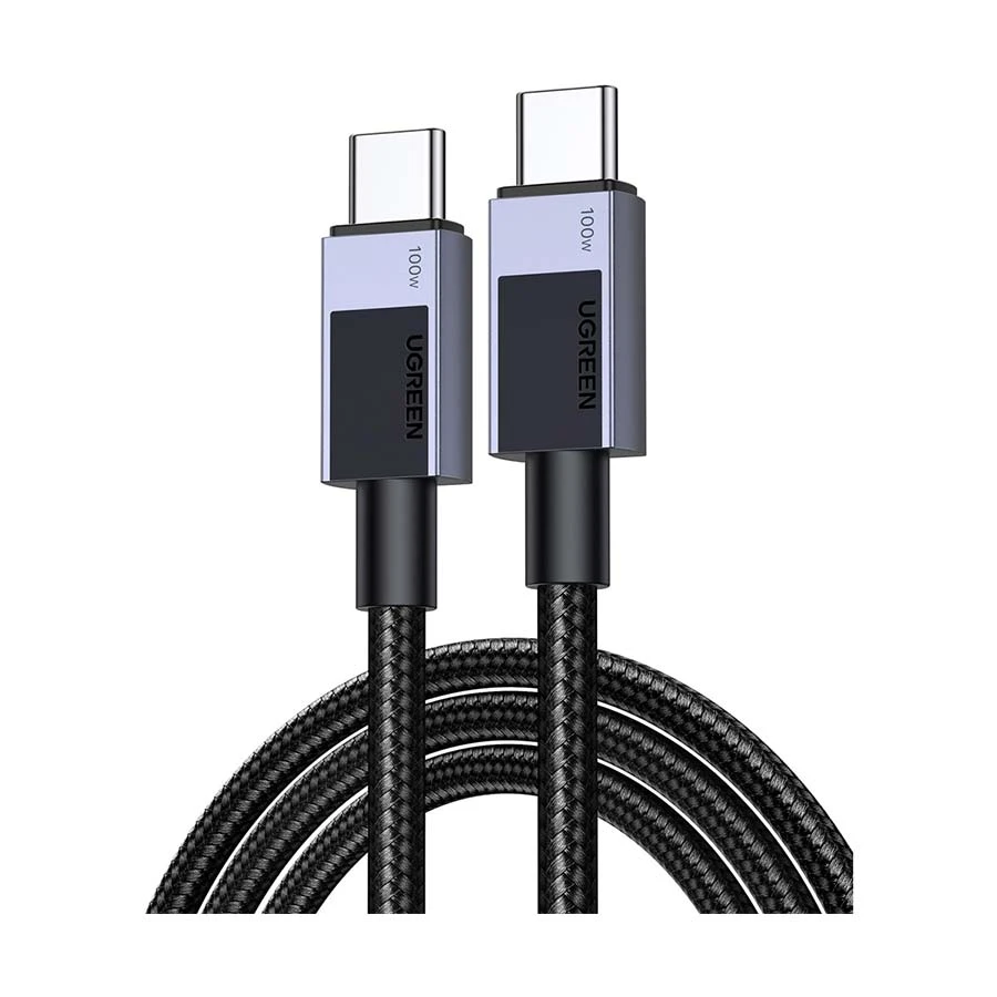 Ugreen L512 (45065) USB Type-C Male to Male, 3 Meter, Space Gray Charging & Data Cable #45065 (100W) 