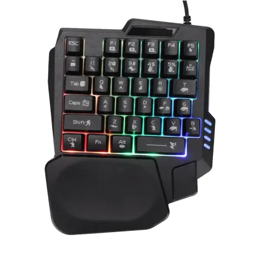 [0007768] Jedel K601 Single Hand RGB Gaming Keyboard 