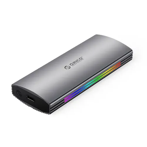 ORICO M2R2-G2 Multi-Color Glowing RGB Gaming Style M.2 NVMe SSD Type-C Enclosure 