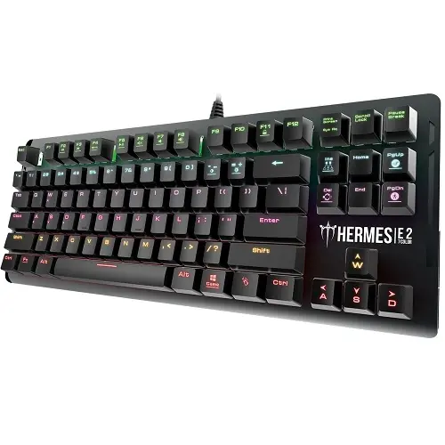 [02766] Gamdias Hermes E2 7 Color Backlit Brown Switch Mechanical Gaming Keyboard
