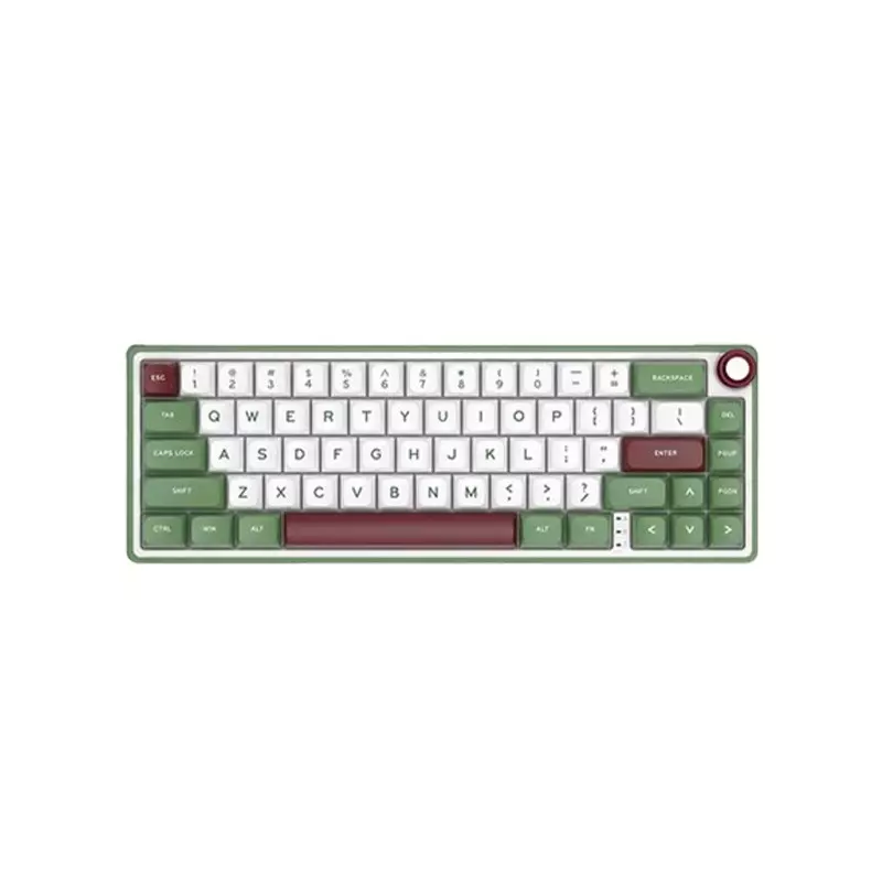 Royal Kludge RK R65 Wired RGB Chartreuse Switch Mechanical Gaming Keyboard (Greensand) 