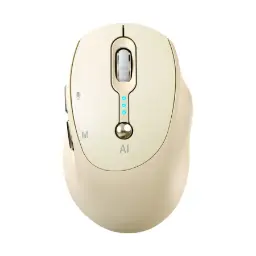 T-wolf M7 Wireless (Dual Mode) Silent Yellow Smart AI Mouse 