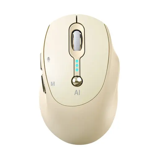 [0007895] T-wolf M7 Wireless (Dual Mode) Silent Yellow Smart AI Mouse 