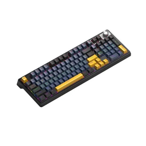 [0007906] T-wolf T78 RGB Tri Mode (Red Switch) Black Mechanical Gaming Keyboard 