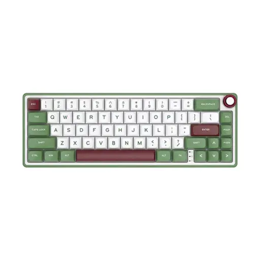 [0007903] Royal Kludge RK R65 Wired RGB Hot Swap (Brown Switch) Greensand Mechanical Gaming Keyboard 